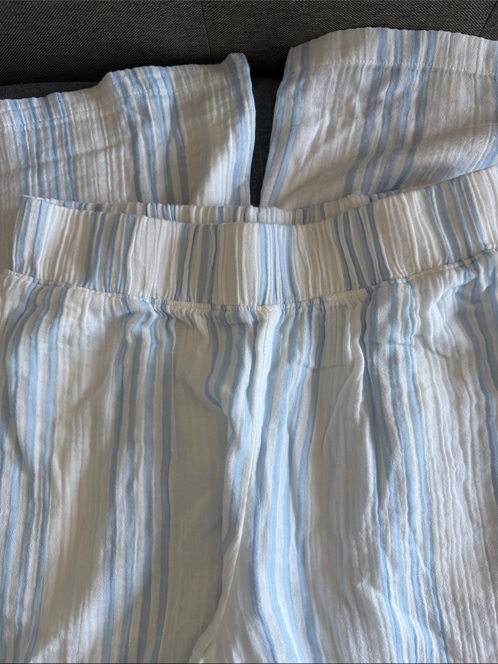 L.L.Bean Stripe Cloud Gauze Wide Leg Pant Women’s Size XS New - Picture 7 of 8